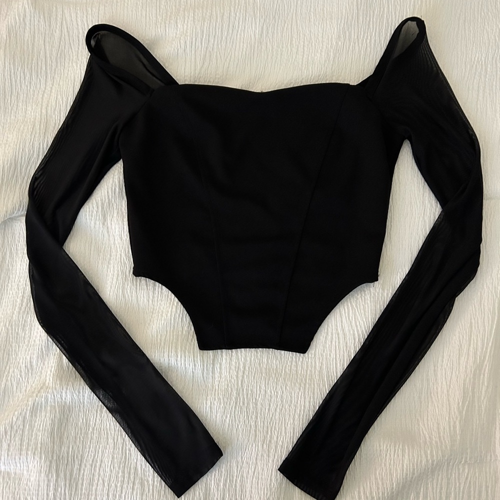 Discovery mock corset top